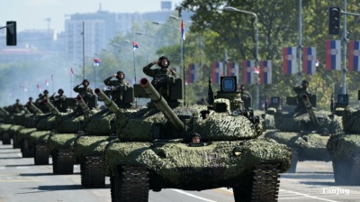 Serbia stages one of its largest military parades in decades