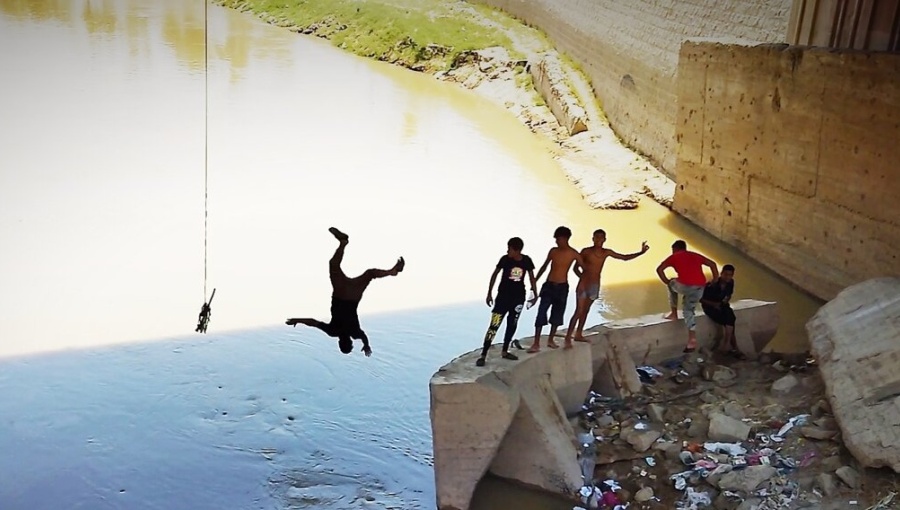 A photograph put out by IRNA with an article telling how