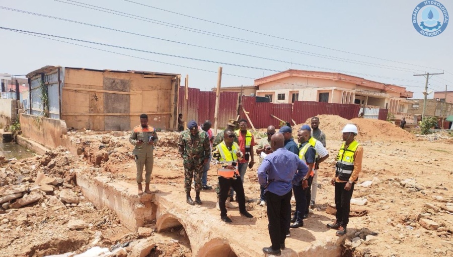 A task force carries out inspections in Accra and Kasoa as part of efforts address Ghana’s recurring floods.