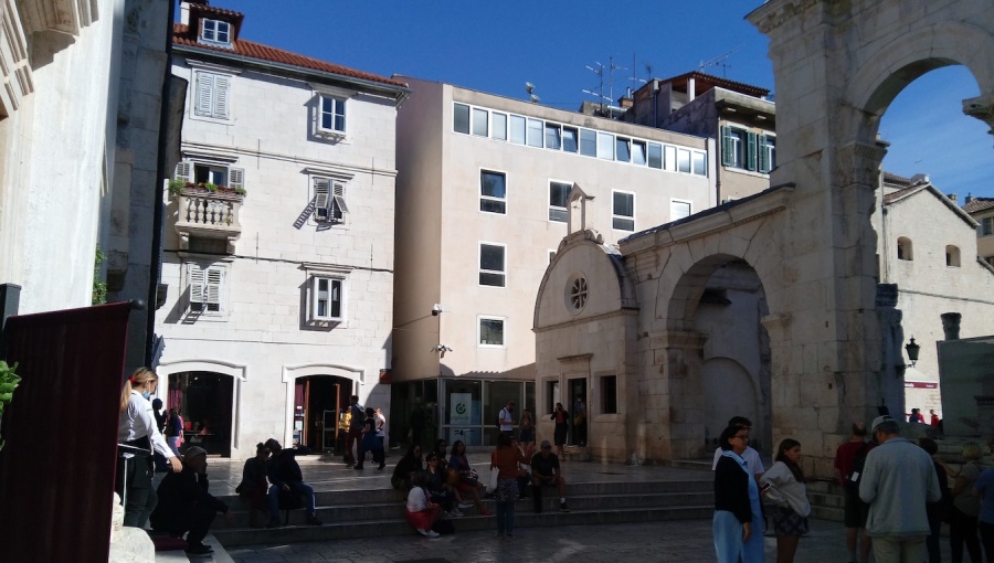 Temperatures in Croatian cities like Split (pictured) are up to 10°C higher than rural areas.