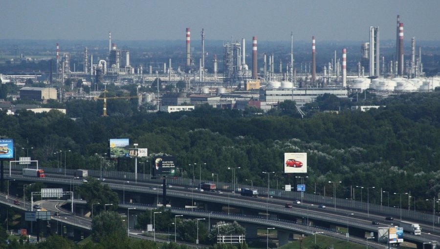 MOL's Slovnaft oil refinery in Bratislava.