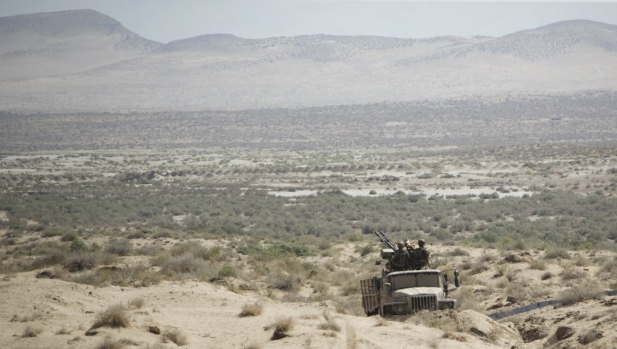 The Russian and Uzbek militaries drilled together last week near Termez on the Uzbek-Afghan border.