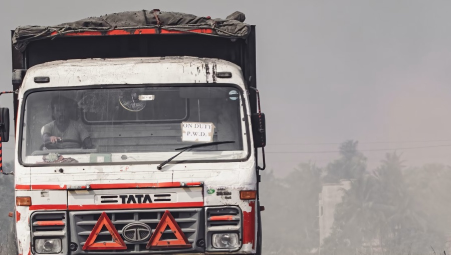 A truck in West Bengal, India