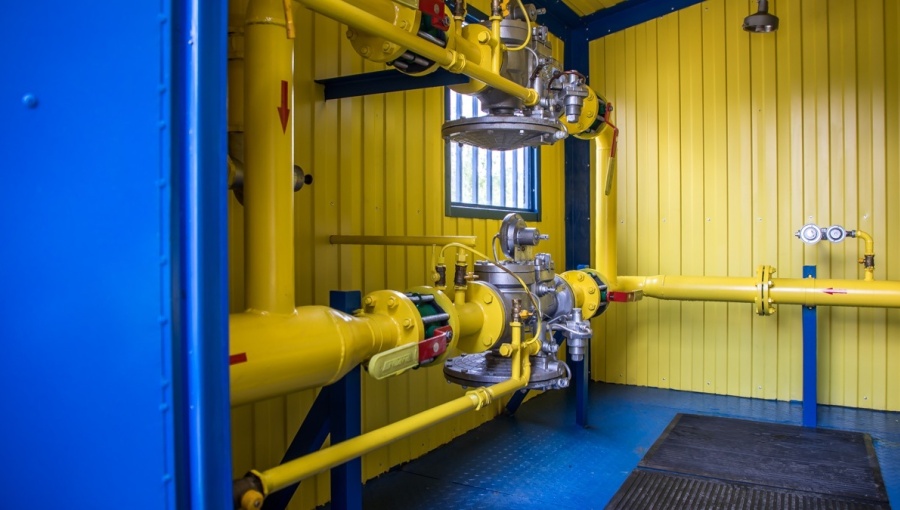 Gas infrastructure in the municipality of Ungheni.