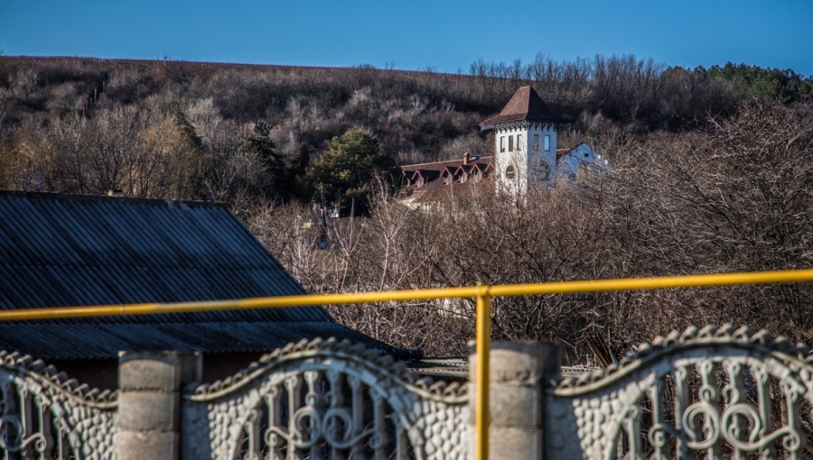 A gas pipe serving Purcari, Moldova.