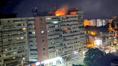 Russian drone struck by Ukrainian air defences crashes into Romanian apartment block in Galati