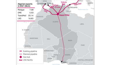 A gas pipeline to connect the vast gas fields in Nigeria with Europe is now 60% completed at a time when the EU is hunting for new reliable sources of gas. 