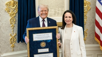 Machado gifts Nobel Prize to Trump in bid to salvage role in Venezuela transition