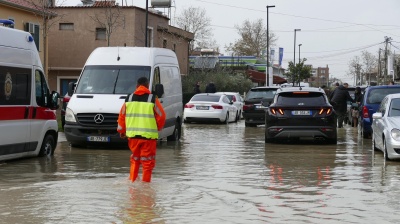 Torrential rain floods Albania’s second city Durres 