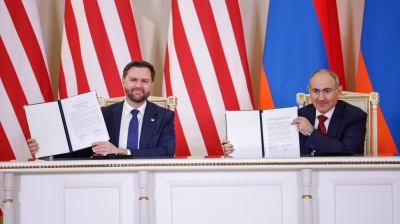 Armenian Prime Minister Nikol Pashinyan and US Vice President JD Vance signed a declaration of cooperation on nuclear energy in February. 