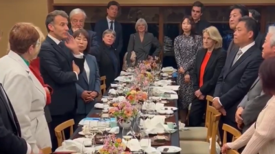 Macron visit to Japan overshadowed by Middle East crisis