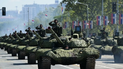 Serbia stages one of its largest military parades in decades