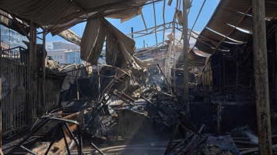 Russian attack damages landmarks across Kyiv in one of war’s largest aerial assaults