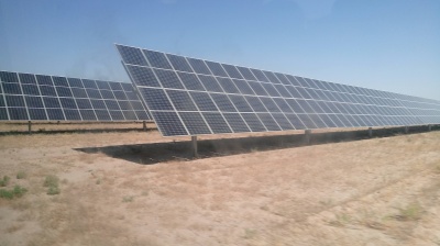 A solar park in Uzbekistan, which has invested heavily into renewables. 