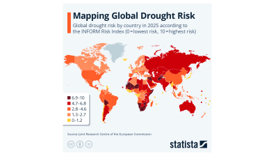 Mapping global drought risk - Statista