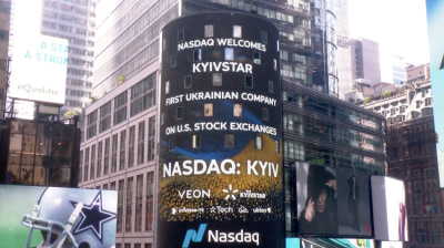 Kyivstar rings Nasdaq bell in landmark listing for Ukraine amid reconstruction push