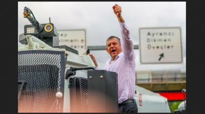 COMMENT: Turkey’s opposition leader scales water cannon. Round of applause, but autocracy looks here to stay