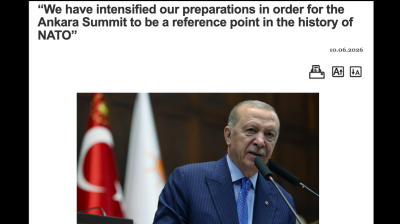 Ahead of Nato summit with Trump, Ankara splashes paint on VIP route homes, detains hundreds