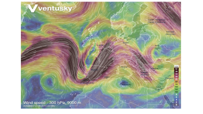 A strong jet stream is shearing the atmosphere over western Europe, with large hail, damaging gusts and tornadoes all on the table. It arrives at the end of another record-warm summer.