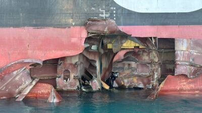 Panama-flagged tanker hit by explosion in Iraqi waters in Persian Gulf