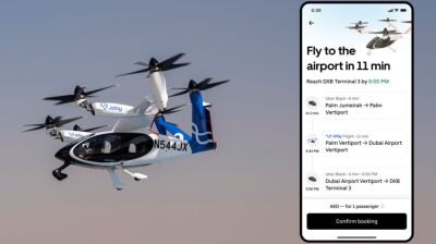 Uber and Joby Aviation launch in-app air taxi booking ahead of Dubai debut