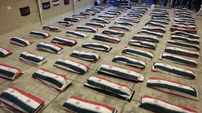 Iran holds public funeral for 84 crew killed in destroyer Dena sinking 