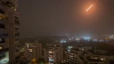 VIDEO: Iranian ballistic missile strikes central Israeli city of Petah Tikva