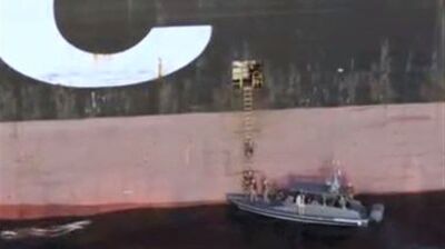 VIDEO: The moment the IRGC seized the offending ships in the Strait of Hormuz