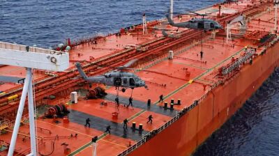 US forces raided the Iranian tanker while at sea on April 24. 