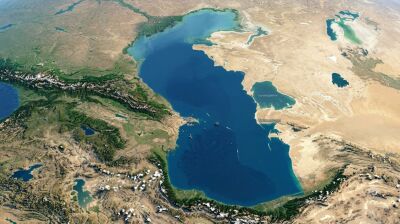 Caspian Sea water level dropping at startling rate: AI generated image. 