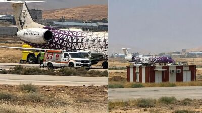 Iran passenger jet skids off runway landing at Shiraz