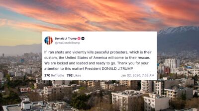 Trump warns US 'locked and loaded' over Iran protest crackdown
