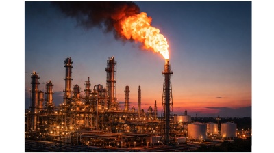 Middle East conflict disrupts LNG exports, driving a sharp rise in gas flaring and associated carbon emissions across key energy hubs.