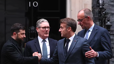 E3 meeting in London proposes alternative Ukraine war 20-point peace plan 