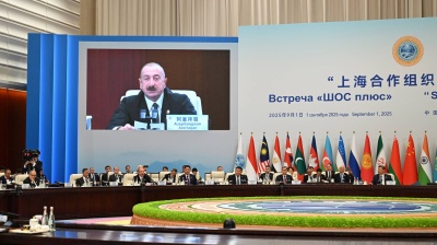 Azerbaijan's president focusses on regional transport corridors in SCO Plus summit address