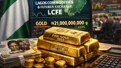 Kian Smith lists $23mn worth of LBMA-certified gold bars on Lagos Commodities and Futures Exchange