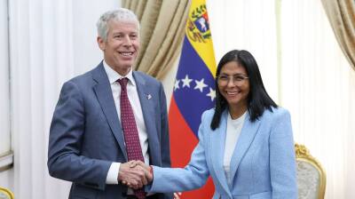 Wright described “enormous progress” in discussions over the future of Venezuela’s oil industry and said the broader objective was to create conditions for sanctions relief and a transition towards democratic governance.