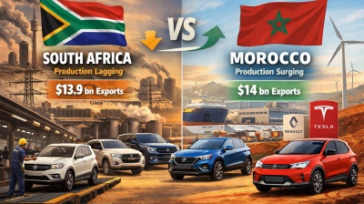 South Africa loses Africa auto crown to Morocco as production lags sales boom