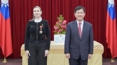 Taiwan honours visiting Lithuanian MP