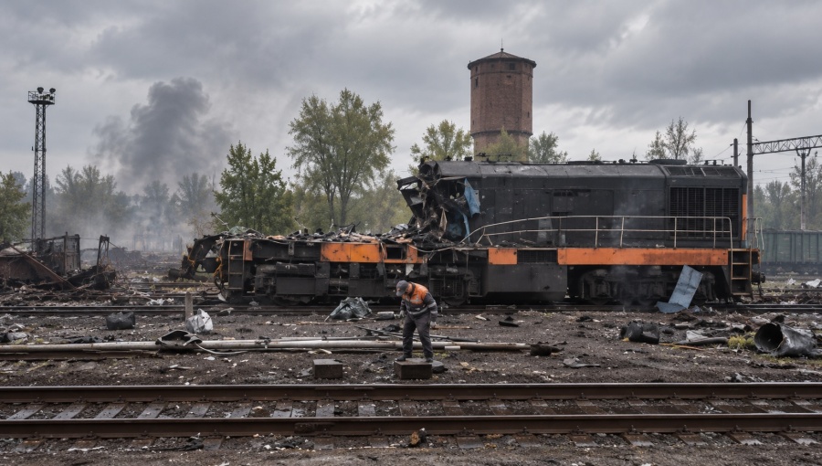 Russian drones strike near Polish border as train carrying Boris Johnson, EU officials evacuated