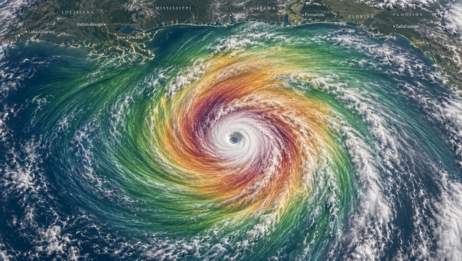 Isaias ends the longest wait for an Atlantic hurricane since 1905 and is forecast to hit Mississippi, Alabama or the Florida Panhandle as a strong hurricane.