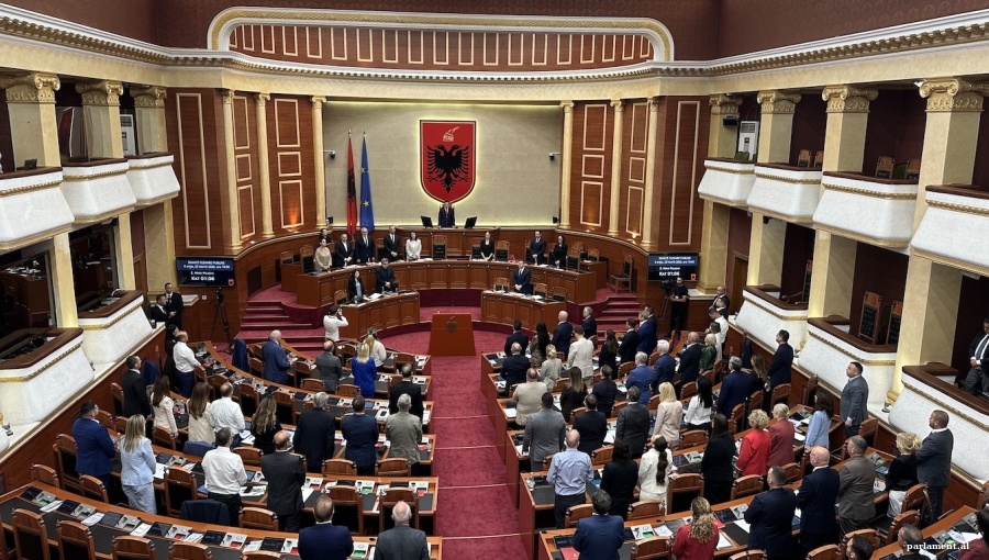 Protesters arrested outside Albanian parliament as MPs debate US defence loan