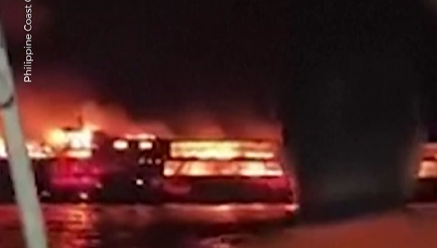 Five dead, scores missing after Philippines ferry fire