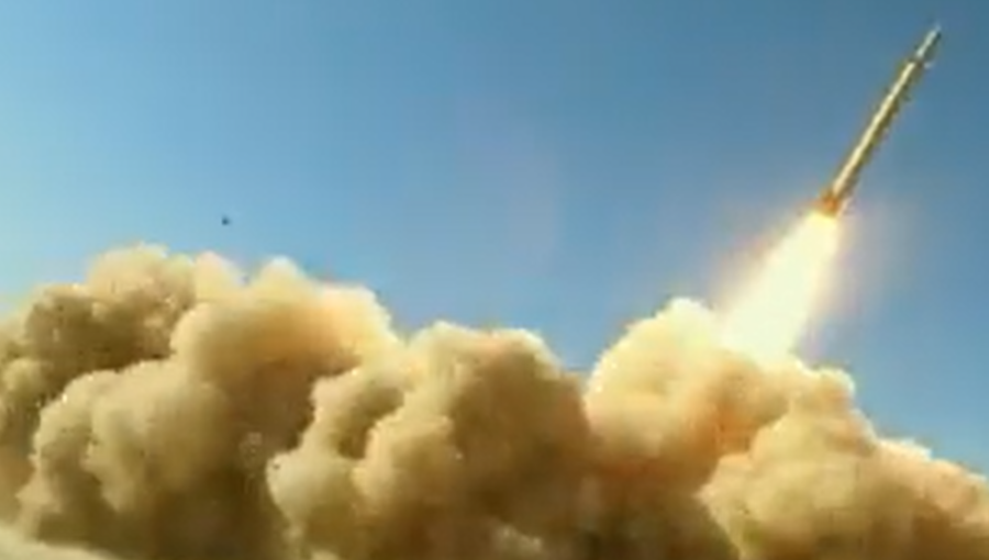 Iranian state TV showed footage of an apparent launch of Iran's new 