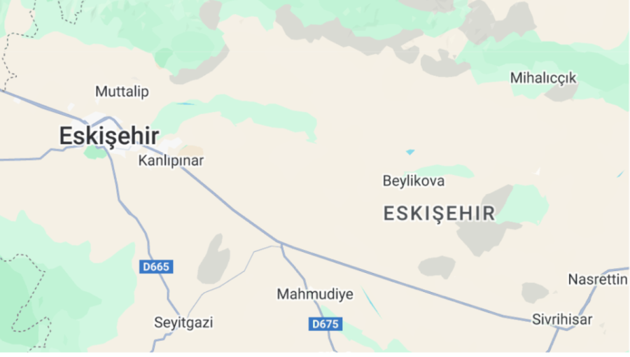 The deposit is in Beylikova near Eskisehir in central Anatolia.