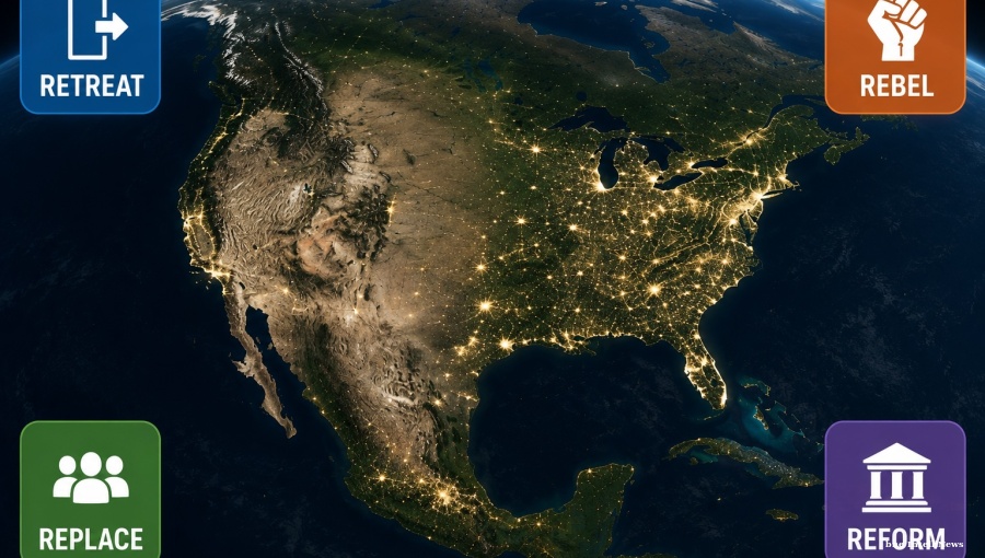 Trump's four-part strategy for a post-American world: retreat, rebel, replace and reform international institutions