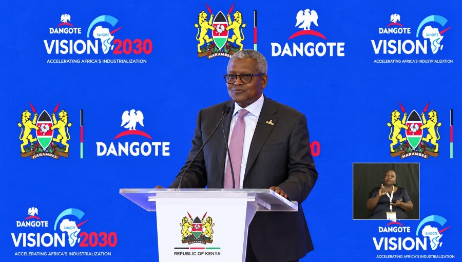 Nigerian billionaire Aliko Dangote’s investment comes weeks after he broke ground on a proposed $16bn oil refinery in Kenya