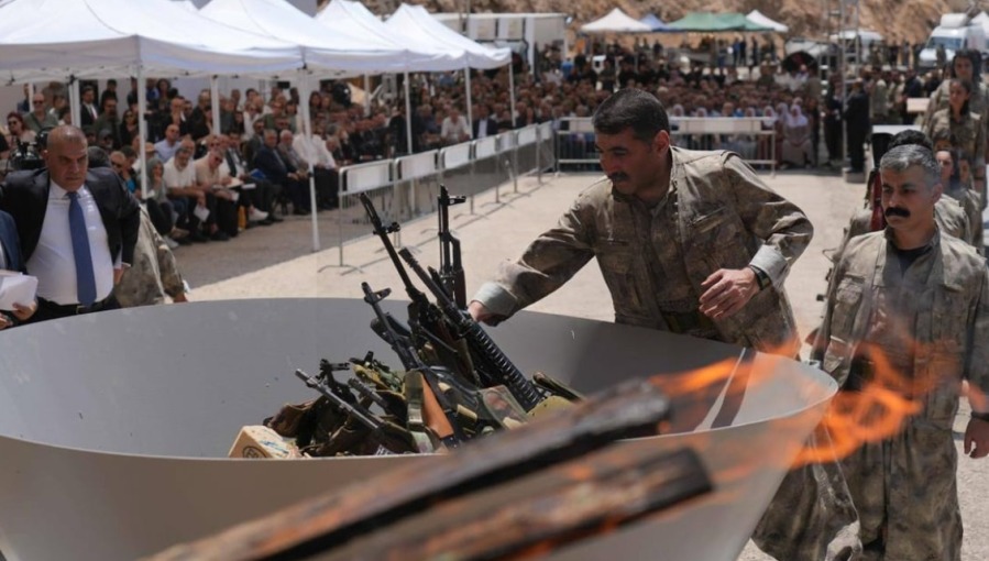 Kurdistan Workers' Party begins historic weapon destruction in Iraq