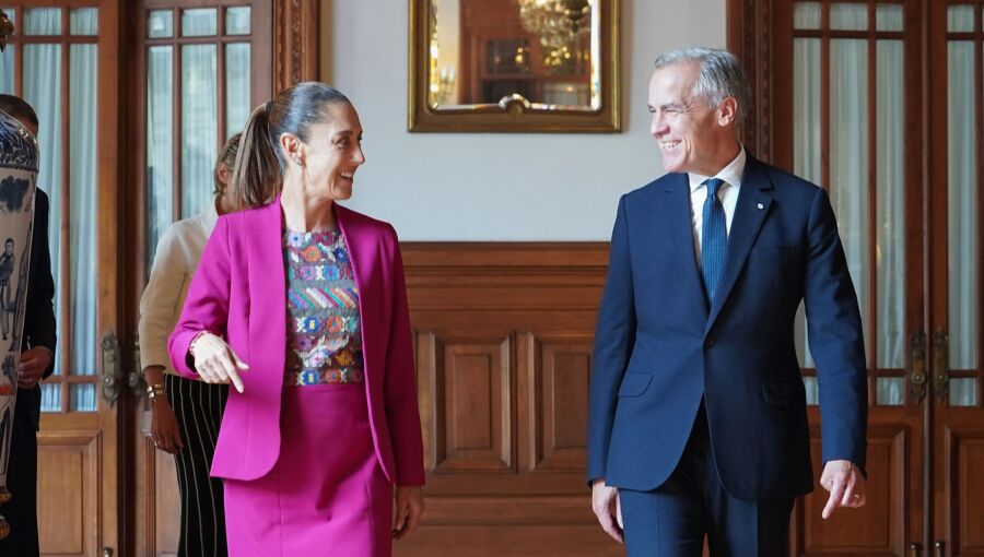 Trump’s aggressive trade policy has forced both US neighbours into a defensive position, driving them closer together as they gear up for the USMCA review next year.

