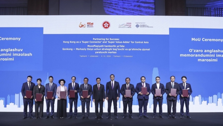 Hong Kong delegation to Uzbekistan promotes "hub-to-hub" cooperation